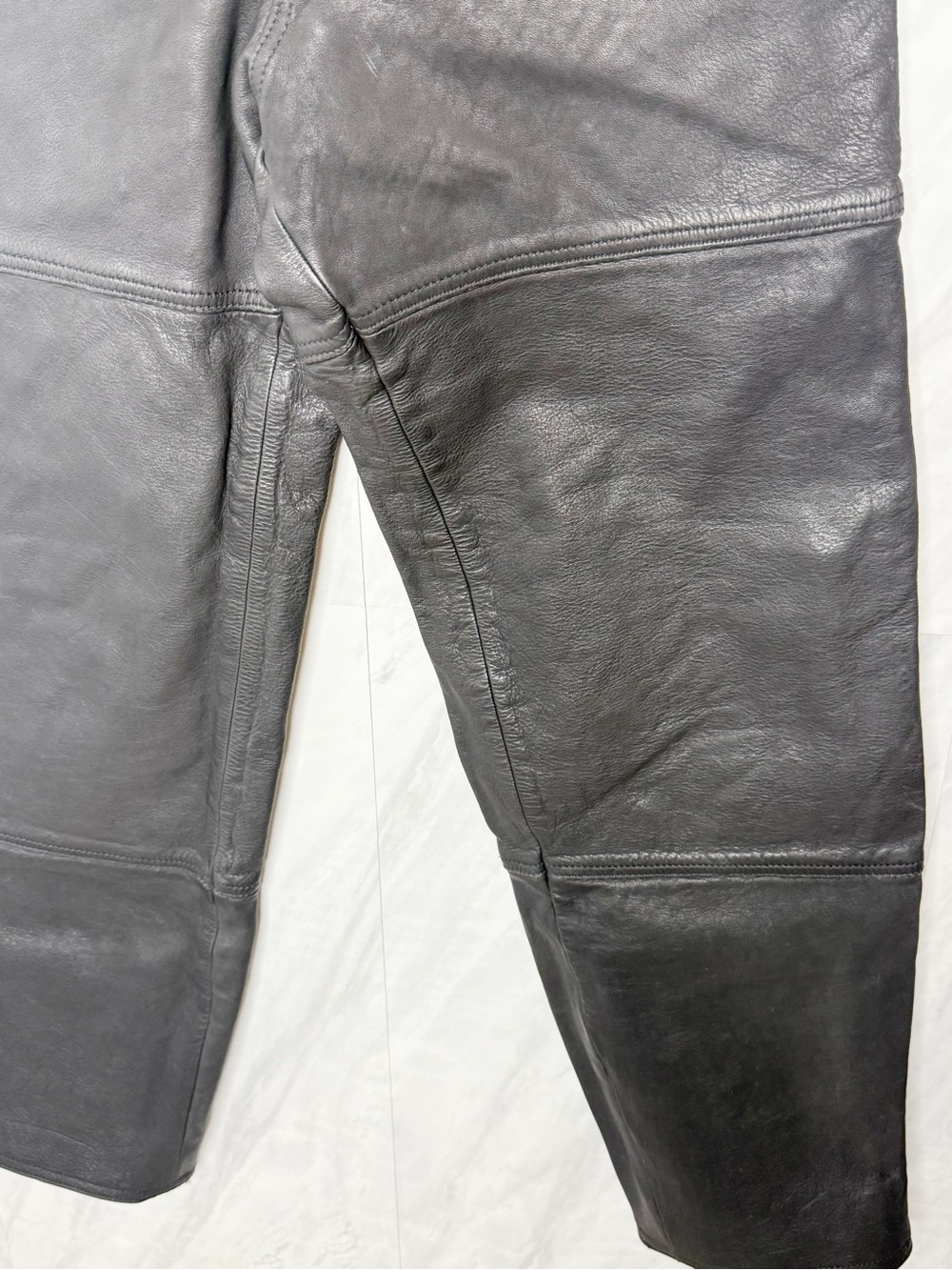 Marlboro Vintage Black Leather Jeans Small - Picture 5 of 7